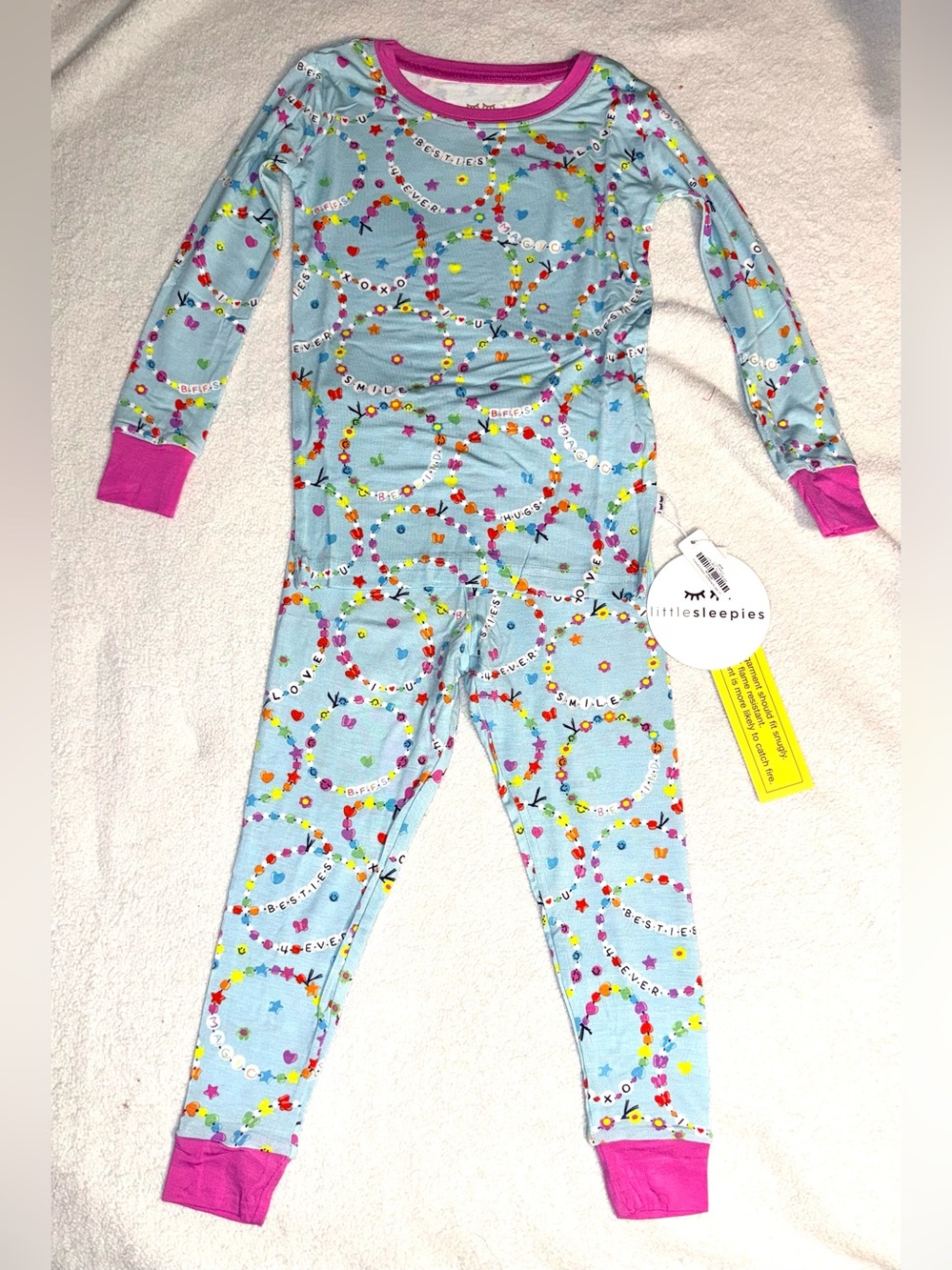 Little Sleepies “Friends Forever” 2-piece pajama set, size 2T, NWT